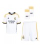 Günstige Real Madrid David Alaba #4 Heimtrikotsatz Kinder 2023-24 Kurzarm (+ Kurze Hosen)